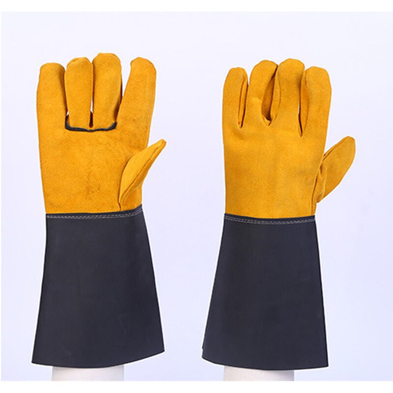 Welding Gloves Manufacturer - Cow Leather Wear-resistant Heat Insulation Half-leather