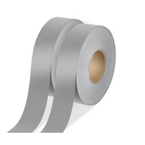 Reflective Tape Manufacturer - Hi Vis Silver Grey Reflective Tc Backing Metallic Sew on