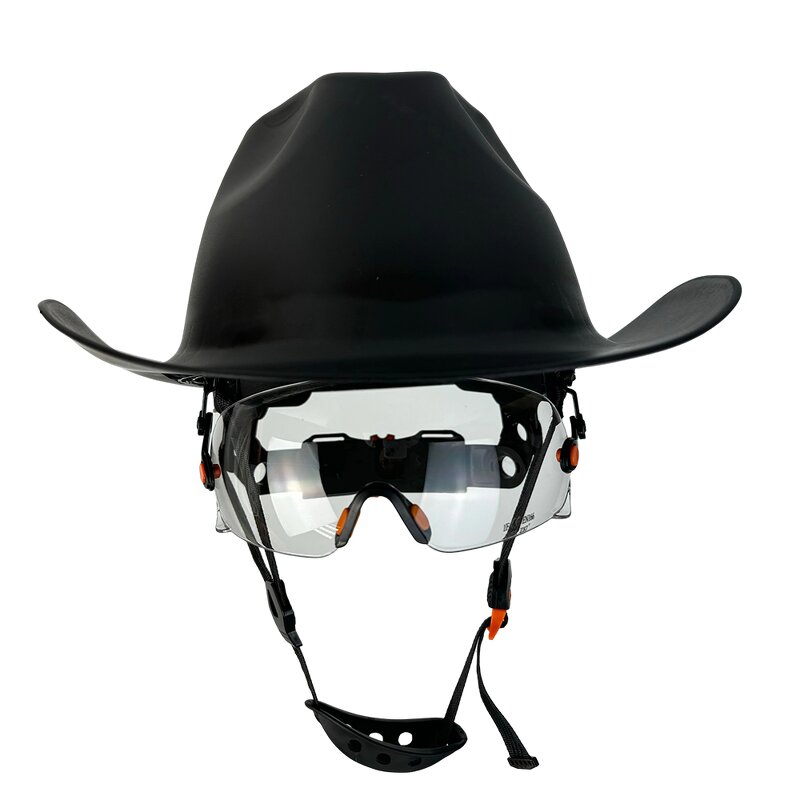 Safety Helmet Manufacturer - HBC ANSI Z89.1 HDPE Sunshade Cowboy Style 6-Point