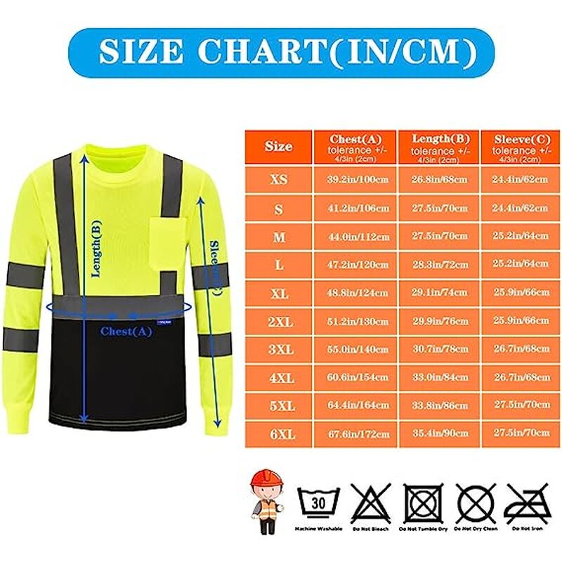 Uniform Shirt Manufacturer - HBC Custom Breathable Construction Hi Vis Reflective Mesh