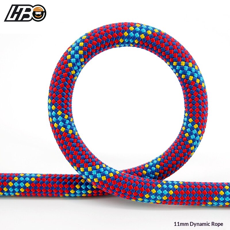 Climbing Rope Manufacturer - HBC Nylon 11mm for Rock Ice Climbing Fall Protection