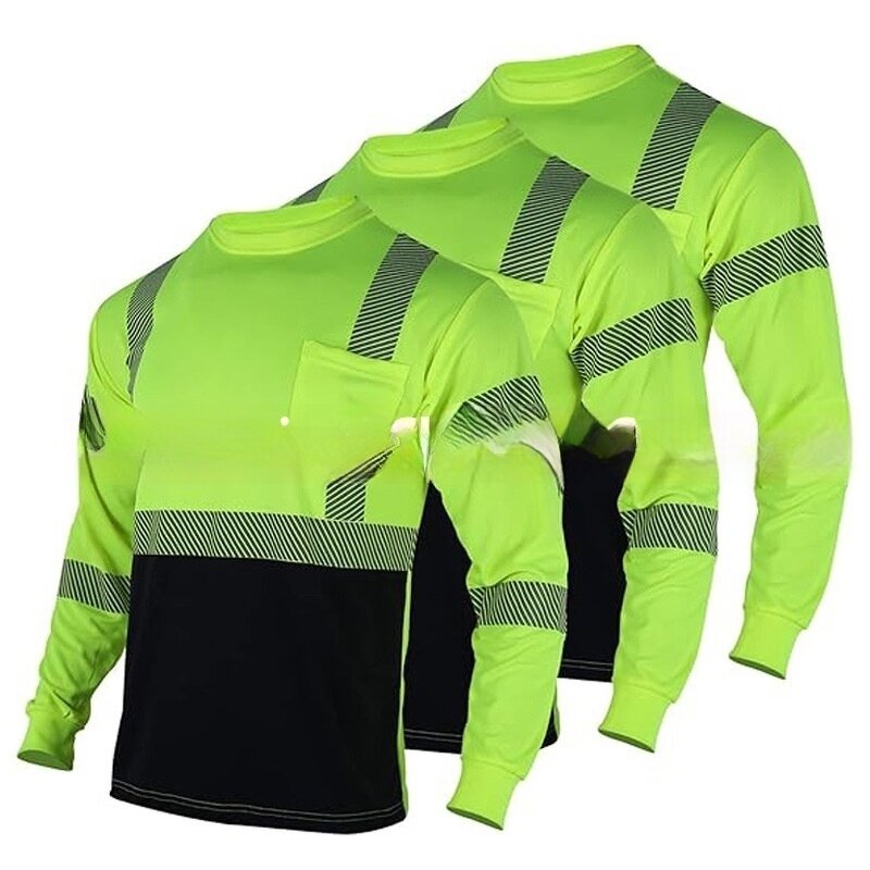 Safety Shirt Manufacturer - HBC Custom Reflective Strips High Visibility Cotton
