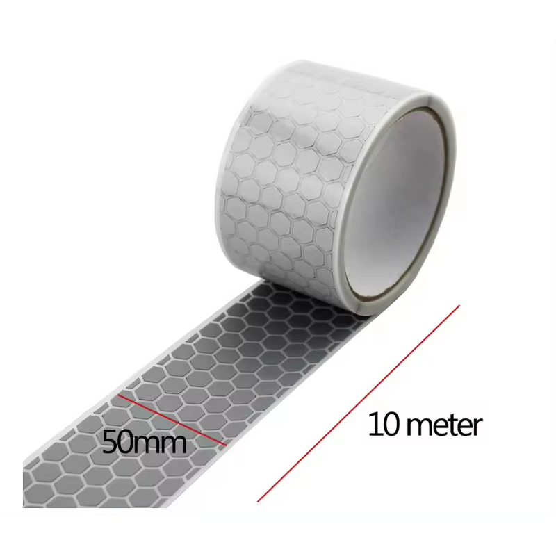 Reflective Fabric Tape Manufacturer - HBC 2" Segmented Safety Silver Iron on Heat Transfer