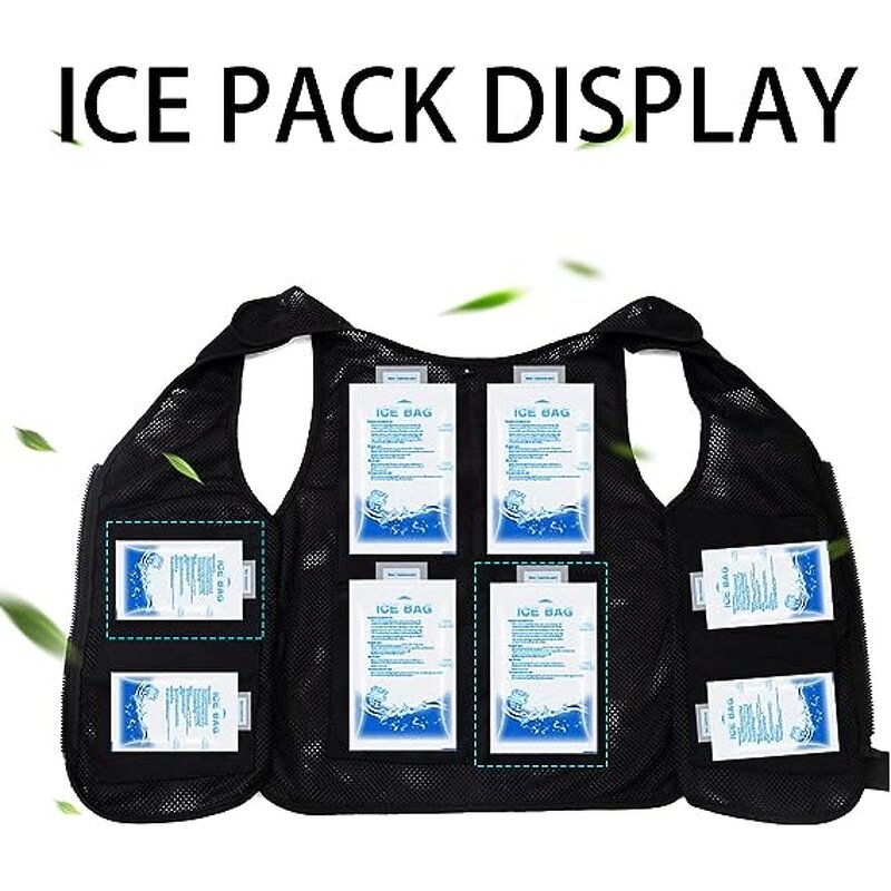 Cooling Vest Manufacturer - HBC New Technology 100%polyester Fiber with Ice Pack