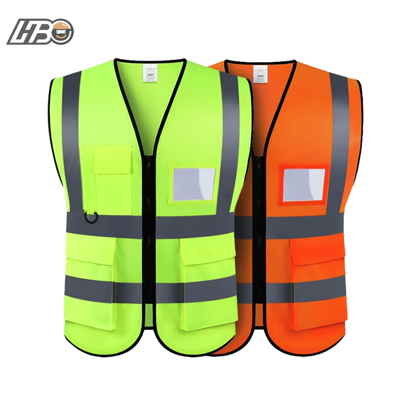 Safety Vest Manufacturer - HBC Customized Multi-pocket Hi Vis Reflective Traffic Jacket