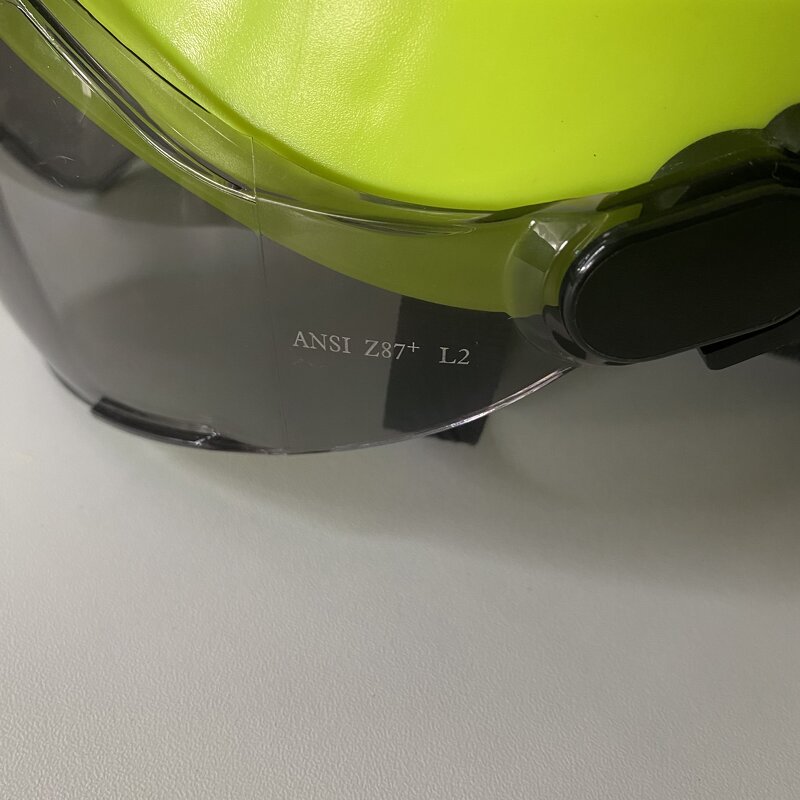 Safety Visor Manufacturer - PPE Product PC Exterior for Safety Helmet clear Black