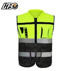 Safety Vest Manufacturer - HBC Multi-pockets Reflective Clothing for Men