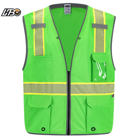 Safety Vest Manufacturer - HBC ANSI Reflective with Segmented Heat Transfer Design