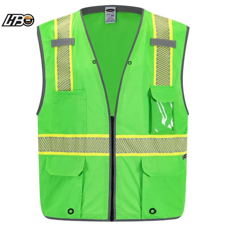 Safety Vest Manufacturer - HBC ANSI Reflective with Segmented Heat Transfer Design