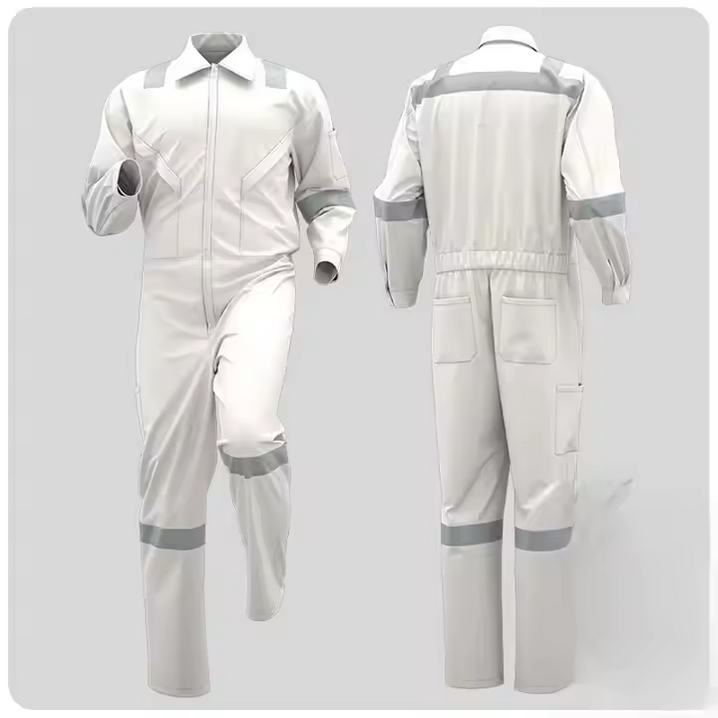 Fire Retardant Jumpsuit Manufacturer - HBC Custom All Cotton with Reflective Strip