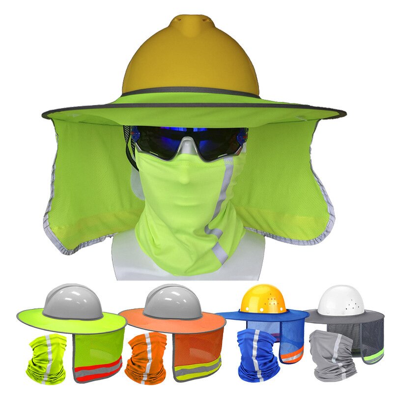 Hardhat Sun Visor Manufacturer - Mesh High Visibility Full Brim for Face Neck Shield