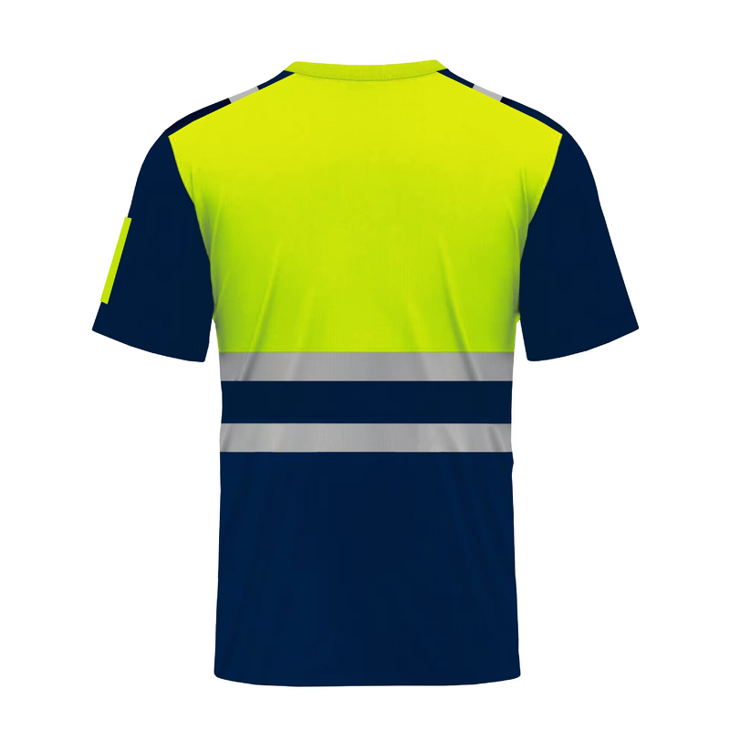Safety T-Shirts Manufacturer - HBC High Visibility Construction with Reflective Stripes