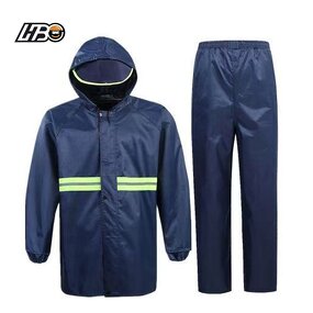 Raincoat Manufacturer - HBC Mackintosh Split Raincoat Full Body Stormproof Reflective