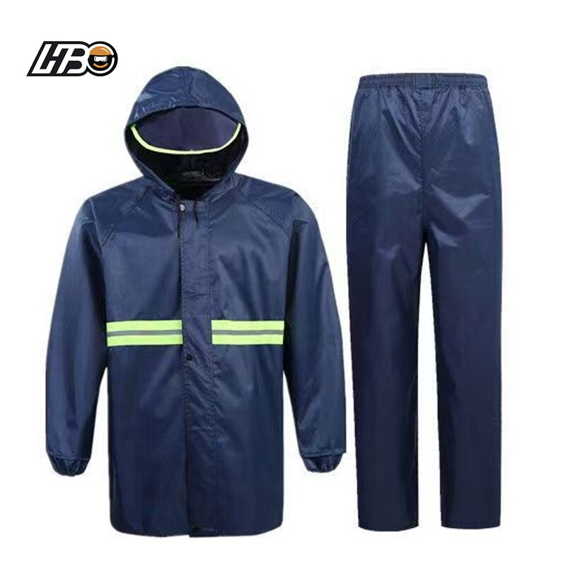 Raincoat Manufacturer - HBC Mackintosh Split Raincoat Full Body Stormproof Reflective