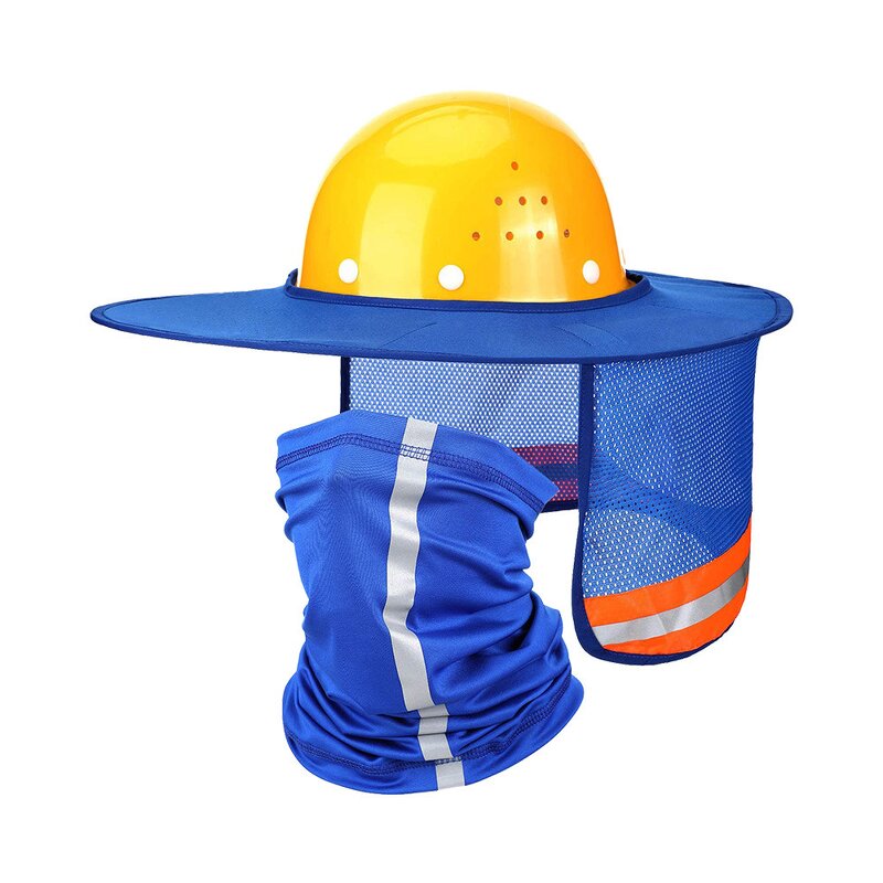 Hardhat Sun Visor Manufacturer - Mesh High Visibility Full Brim for Face Neck Shield