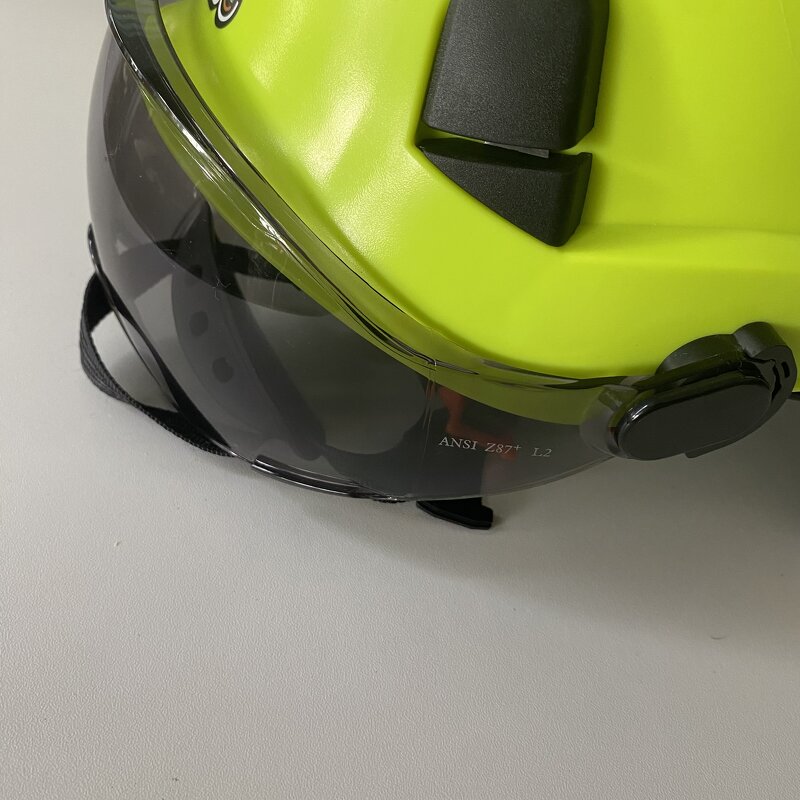 Safety Visor Manufacturer - PPE Product PC Exterior for Safety Helmet clear Black