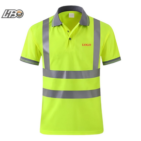 Polo Shirt Manufacturer - HBC Men High Visibility 100% Polyester Reflective Safety