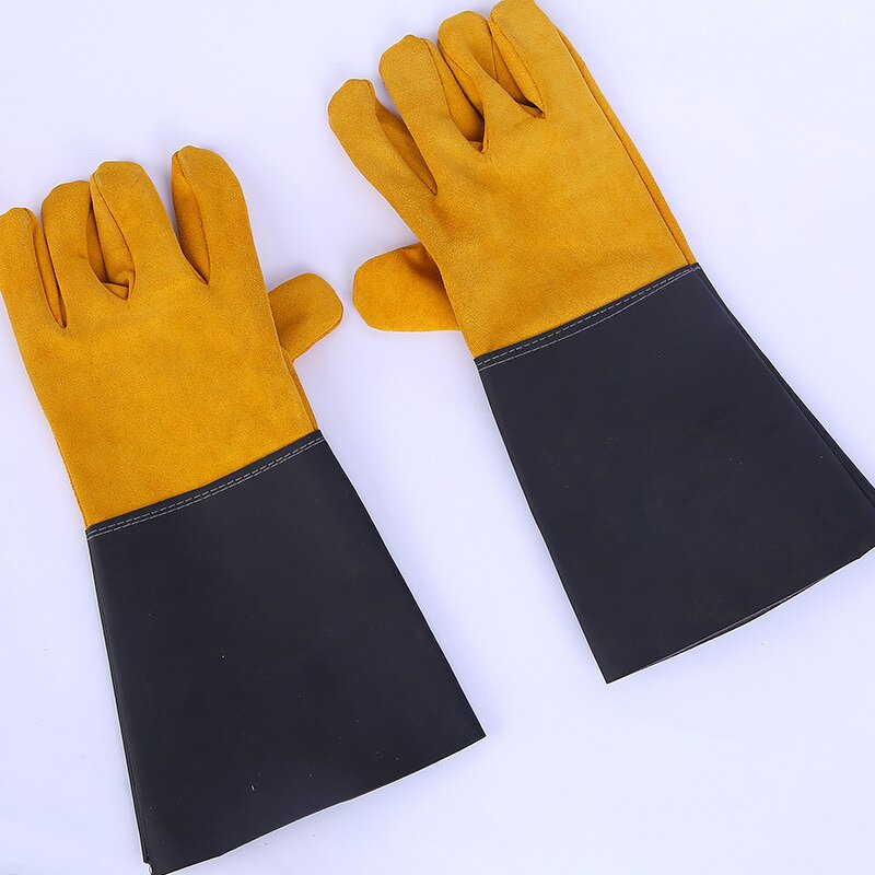 Welding Gloves Manufacturer - Cow Leather Wear-resistant Heat Insulation Half-leather