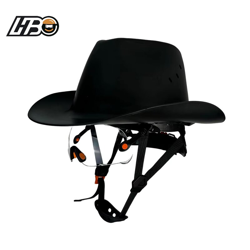 Safety Helmet Manufacturer - HBC ANSI Z89.1 HDPE Sunshade Cowboy Style 6-Point
