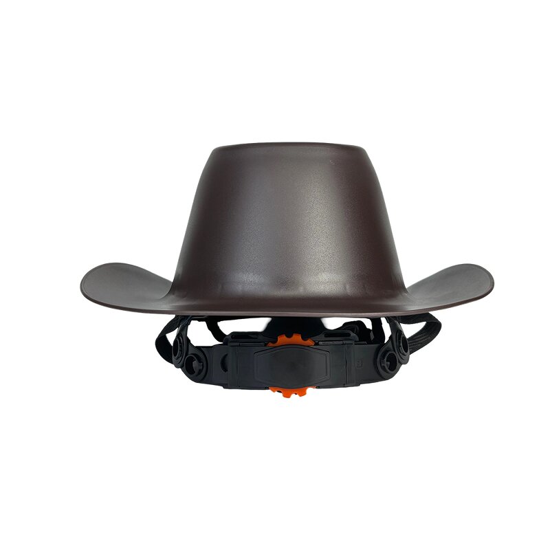 Safety Helmet Manufacturer - HBC PE ANSI Brown Western Cowboy Protective Hats
