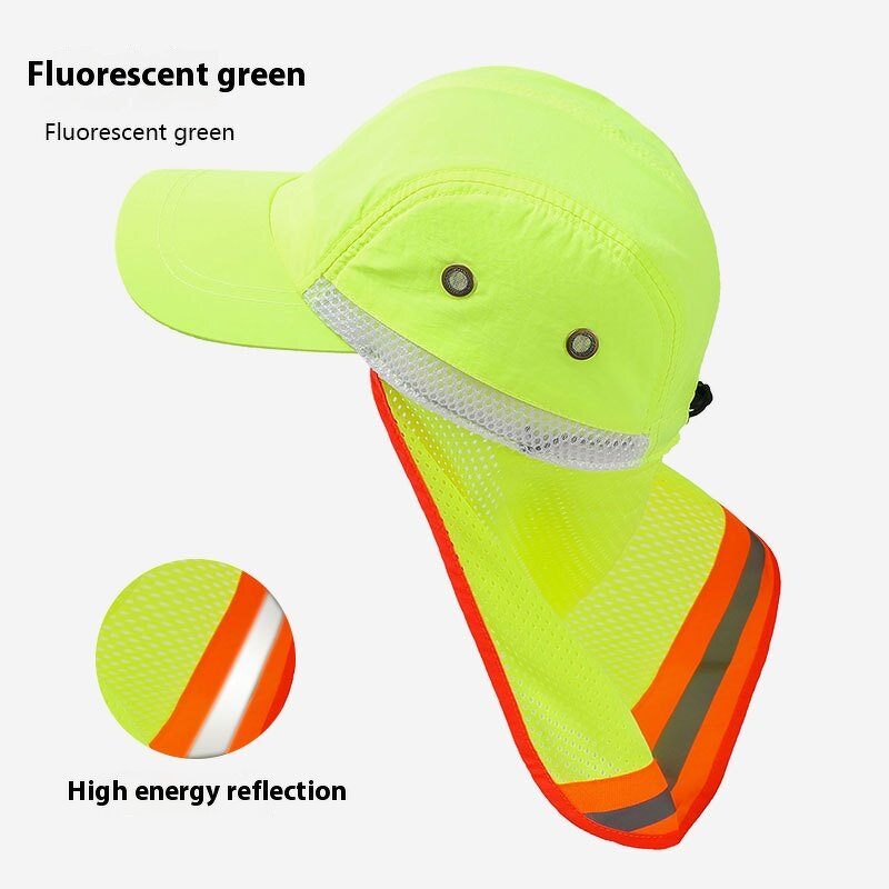 Sunshade Hats Manufacturer - Reflective for Sanitation Workers Summer Construction
