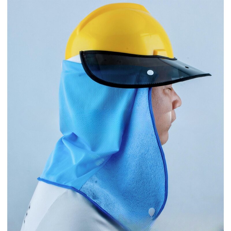 Safety Helmet Sunshade Manufacturer - Multi-colors Full Brim Mesh Hard Hat Shield