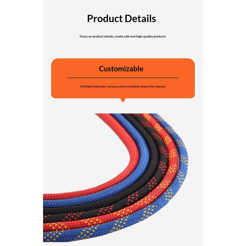 Safety Rope Manufacturer - HBC Nylon/Denim for Fire Emergency Rescue High-altitude