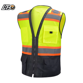 Safety Vest Manufacturer - HBC Multi-pocket High Visible for Construction Traffic