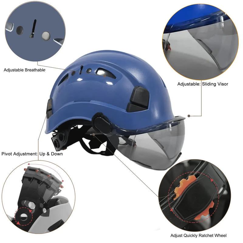 Safety Helmet Manufacturer - HBC ABS Shell EN 397 for Construction Mining Climbing