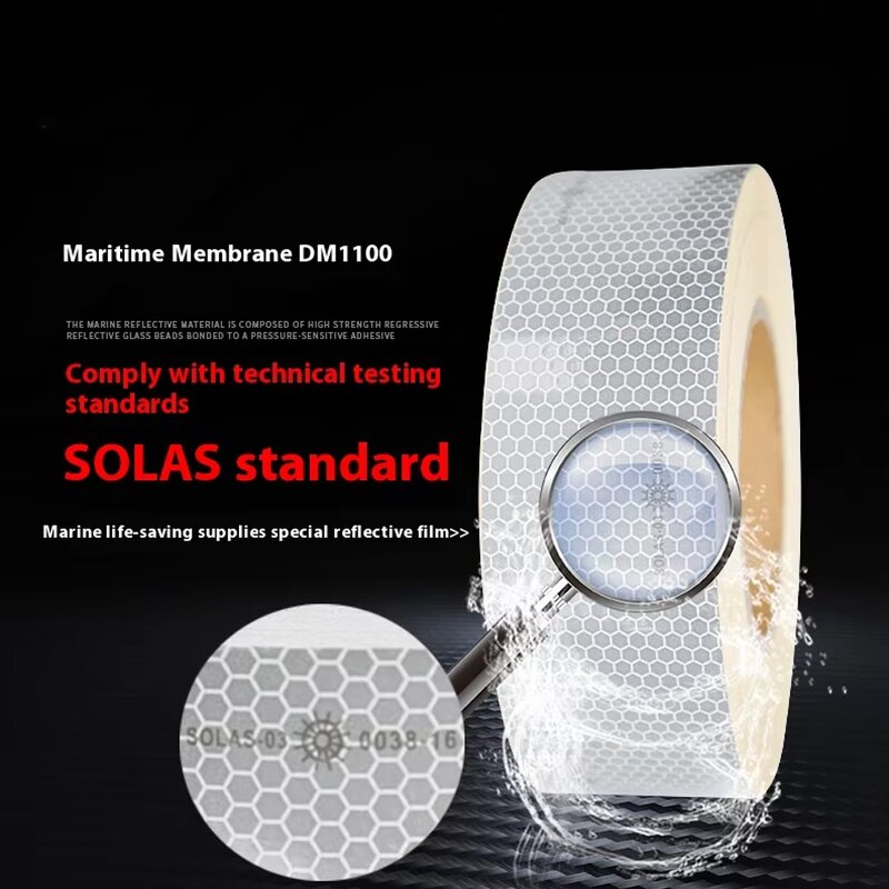 Reflective Tape Manufacturer - HBC Silver Hi-Vis Solas PVC Cloth-Based Acrylic Adhesive