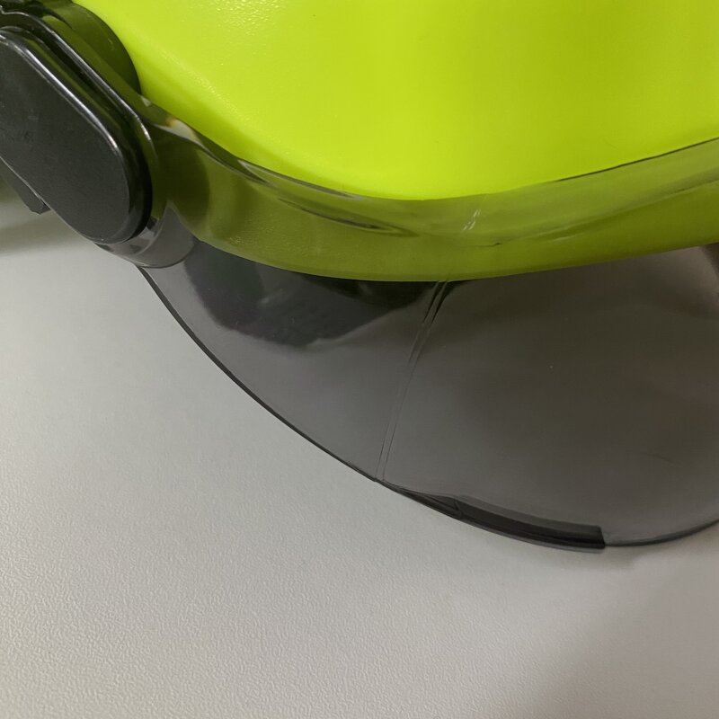 Safety Visor Manufacturer - PPE Product PC Exterior for Safety Helmet clear Black