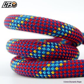 Climbing Rope Manufacturer - HBC Nylon 11mm for Rock Ice Climbing Fall Protection