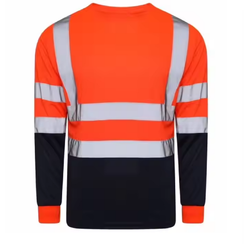 Safety Shirt Manufacturer - HBC Custom Hi Vis Dry Fit Long Sleeve Quick Dry Hoodie