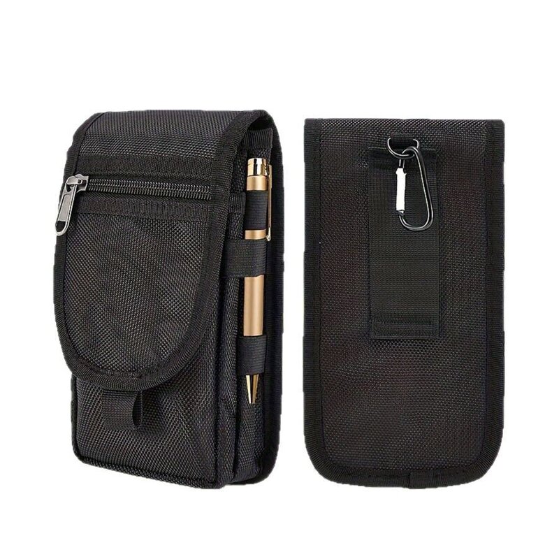 Waist Bag Manufacturer - Custom Black Durable Portable Zippered Tactical Pouch