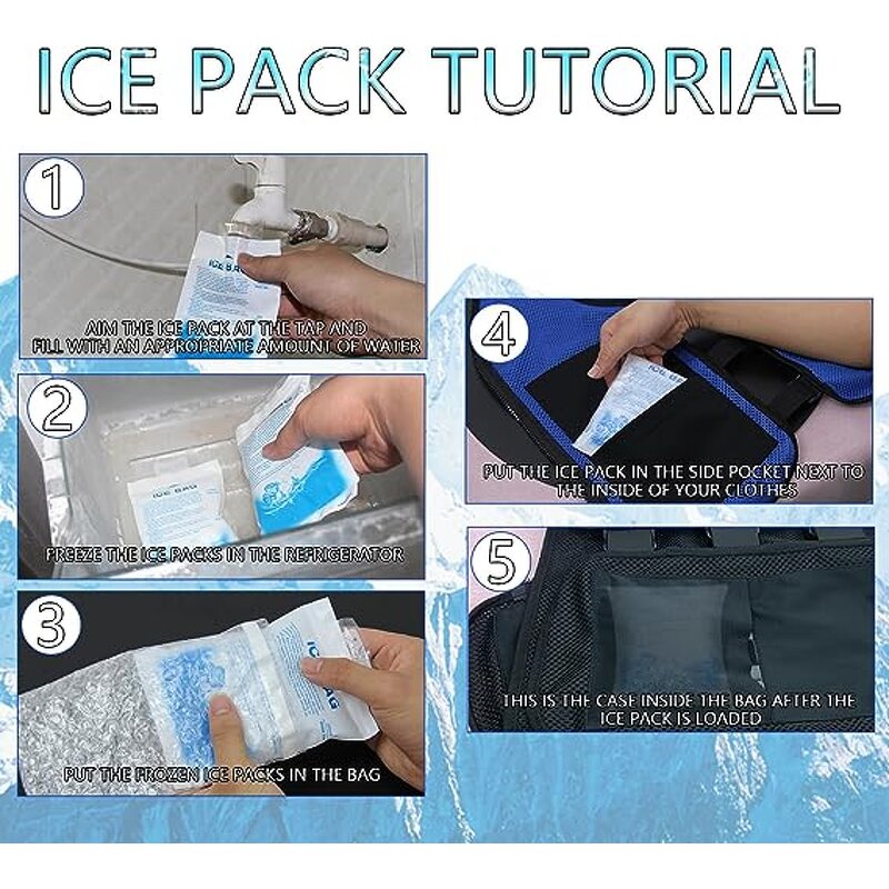 Cooling Vest Manufacturer - HBC New Technology 100%polyester Fiber with Ice Pack