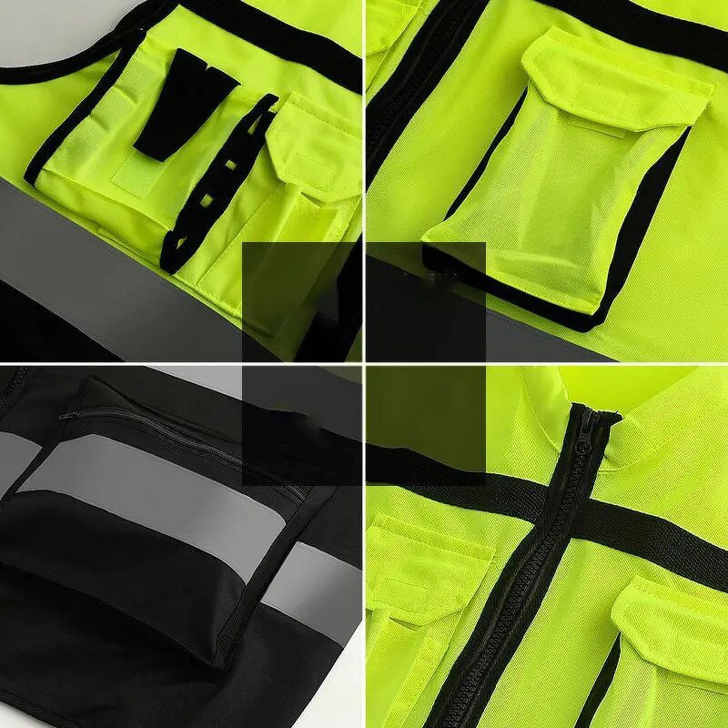 Safety Vest Manufacturer - HBC Multi-pockets Reflective Clothing for Men