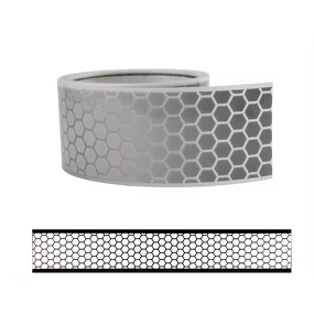 Reflective Fabric Tape Manufacturer - HBC 2" Segmented Safety Silver Iron on Heat Transfer