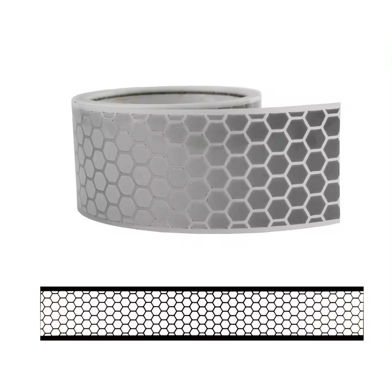 Reflective Fabric Tape Manufacturer - HBC 2" Segmented Safety Silver Iron on Heat Transfer