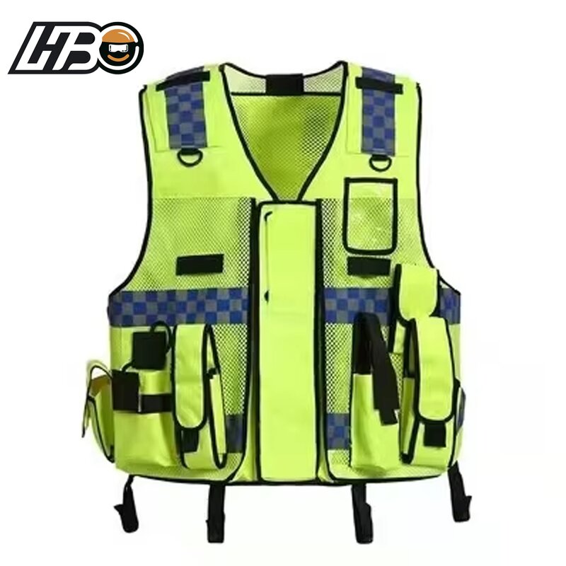 Safety Vest Manufacturer - HBC Class 2 High Visibility Custom Logo for Men Worker