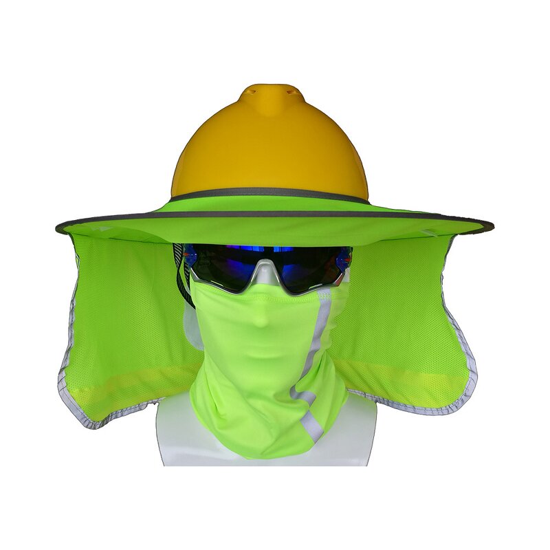 Hardhat Sun Visor Manufacturer - Mesh High Visibility Full Brim for Face Neck Shield
