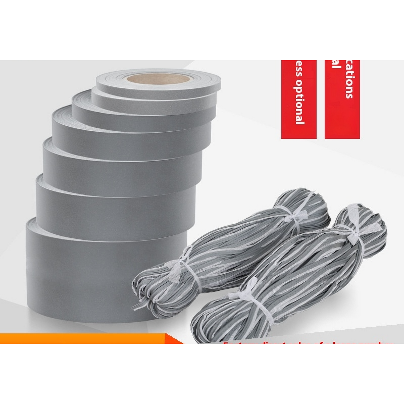 Reflective Tape Manufacturer - Hi Vis Silver Grey Reflective Tc Backing Metallic Sew on