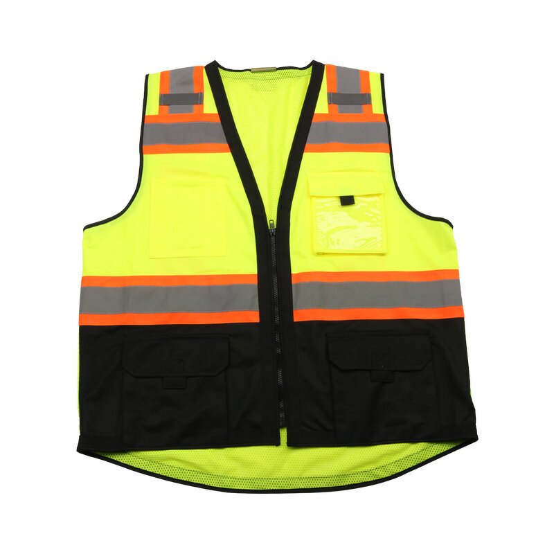Safety Vest Manufacturer - HBC Multi-pocket High Visible for Construction Traffic
