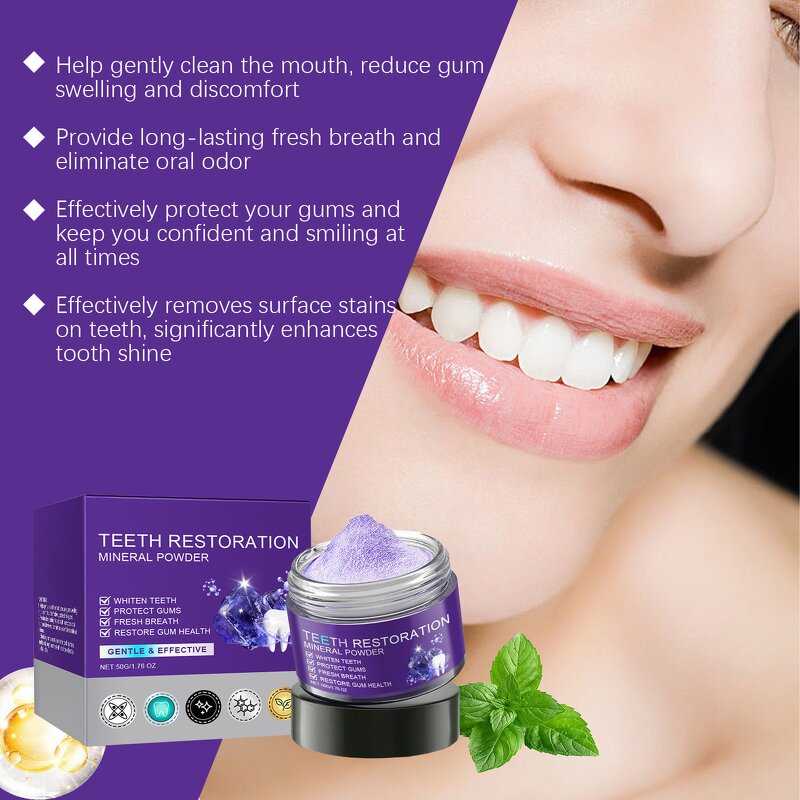 Teeth Cleaning Powder Manufacturer - Oralhoe Mint Restoration Mineral Boxed Home Use for Fresh Mouth
