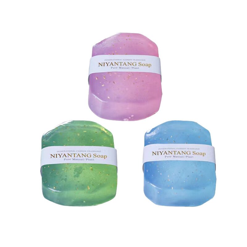 Handmade Soap Manufacturer - Diamond Shape Gem Bath Cleansing with Gold Foil Essential Oil