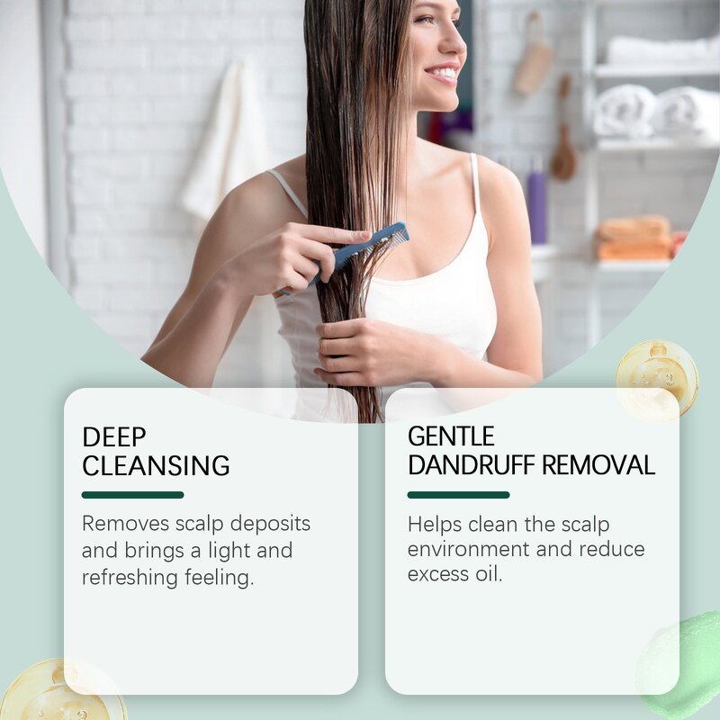 Scalp Scrub Shampoo Manufacturer - Gentle Exfoliating Sea Salt Cleansing Moisturizing Oil Control Rosemary Mint