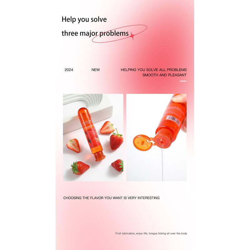 Sexual Lube Manufacturer - 80ml Water-based Fruit Flavor Vaginal Oral Edible Anal
