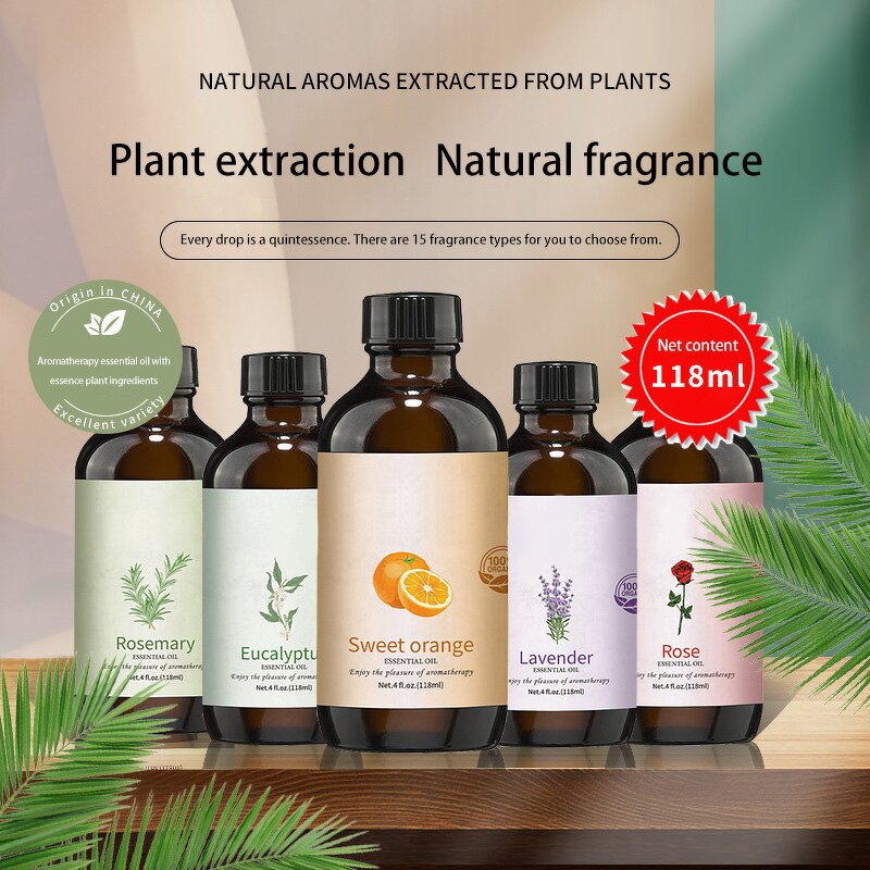 Aromatherapy Essential Oil Manufacturer - Single Rose Lavender Jasmine Plant Extract Water-soluble for SPA Massage