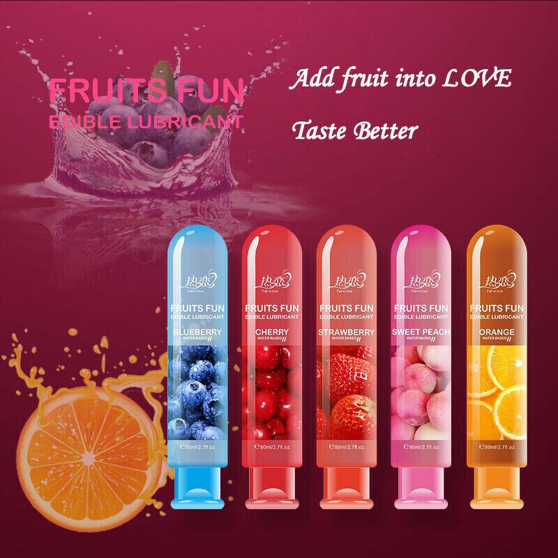 Sex Lubricant Manufacturer - 80ml Fruit Flavor Water Based Anal Edible