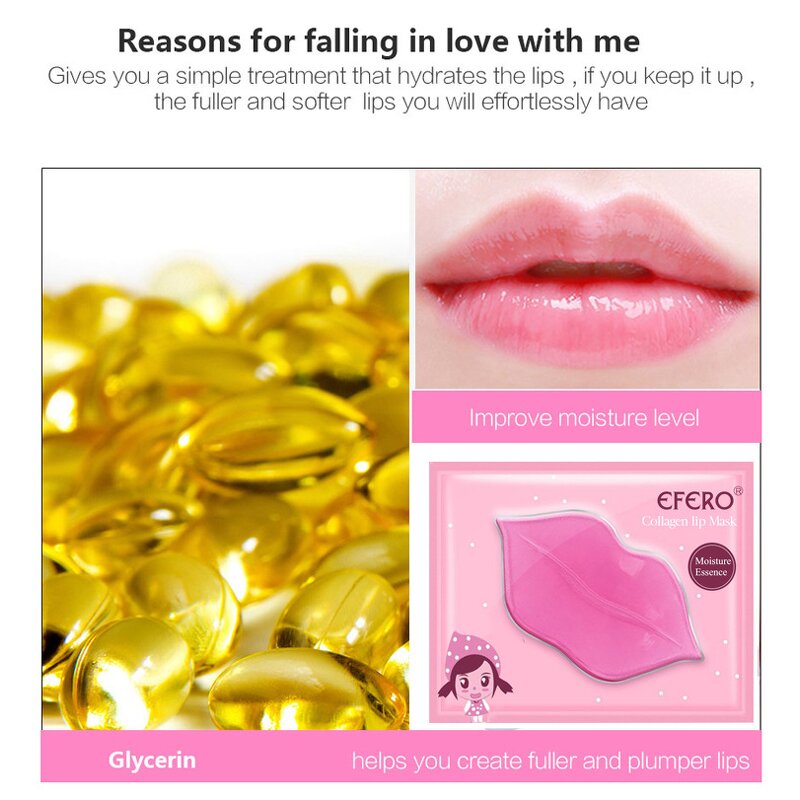 Collagen Lip Mask Manufacturer - HOT SALE Private Label Natural Moisturizing Exfoliating Organic Strawberry Flavor