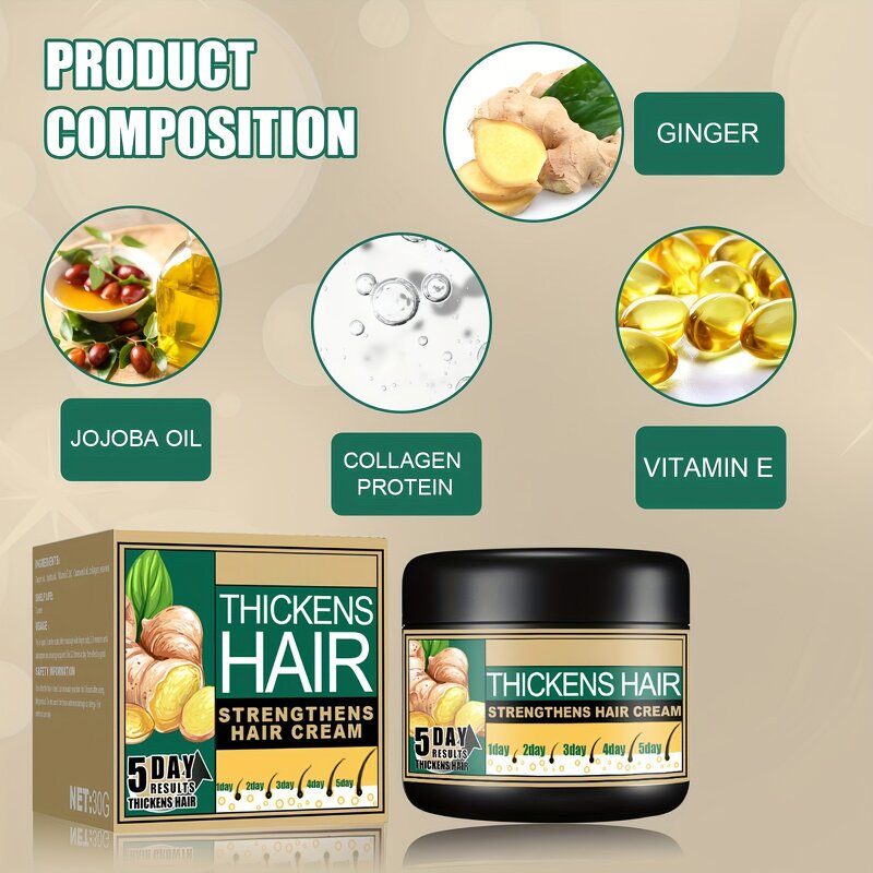 Hair Growth Serum Manufacturer - Wholesale OEM Ginger Treatment Butter for Smooth Moisturizing Luxury Organic